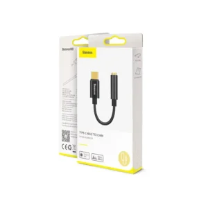 Baseus Type-C Male to 3.5mm Female Adapter L54 | Black