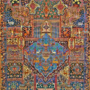 Vintage Pattern Persian Carpet 3x5 ft