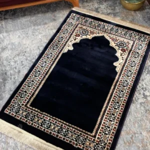 Garnet Janamaz Silky Premium Woven Prayer Mat Style 1