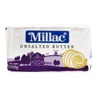 Millac Unsalted Butter - 200gm